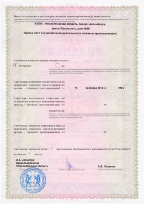 лицензия